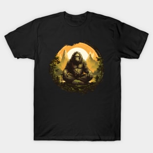 Meditating ape in nature, meditating monkey T-Shirt